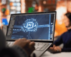 ordinateur avec interface d’intelligence artificielle 
