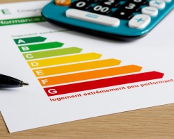 papier avec toutes les classes énergétiques indiquées
